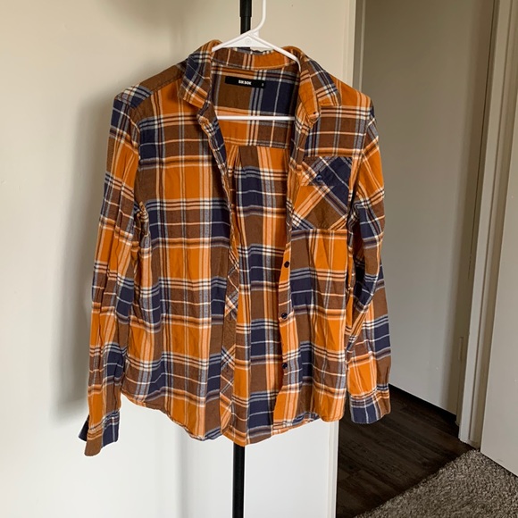 Orange And Blue Flannel - Picture 1 of 3